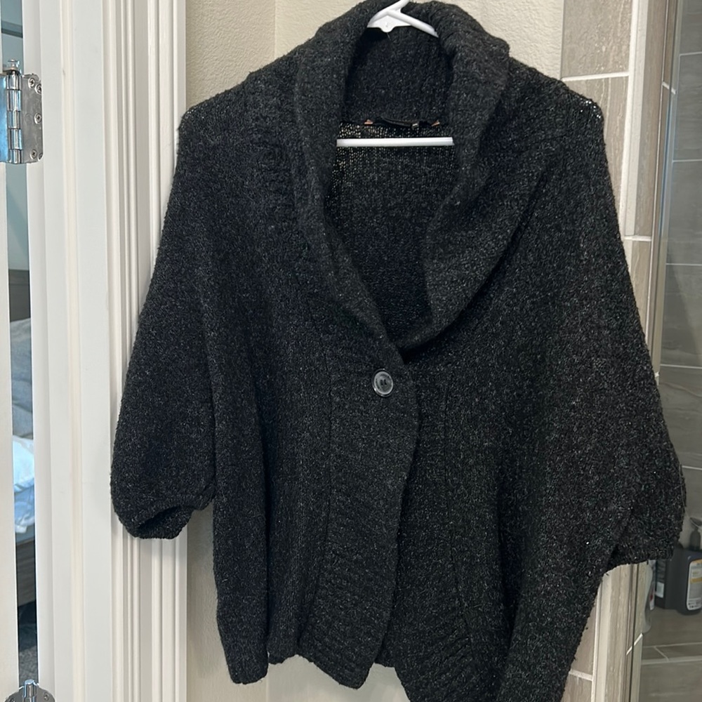 BCBG medium large shawl sweater